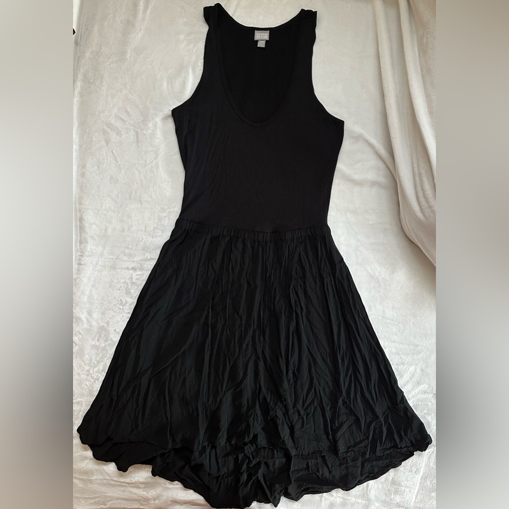 Converse One Star Black Lightweight Stretch Rayon Wrap Skirt Tank Dress …